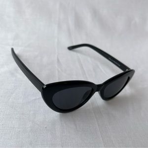 Black Cat-Eye Sunglasses
